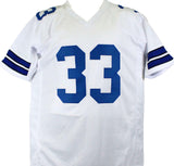 Tony Dorsett Autographed White Pro Style Jersey w/2 Insc.-Beckett W Hologram