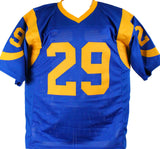 Eric Dickerson Signed Blue/Yellow Pro Style Jersey w/ HOF-Beckett W Hologram