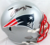 Damien Harris Autographed New England Patriots F/S Speed Helmet-Beckett W Holo