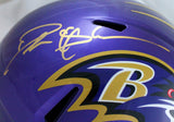 Deion Sanders Autographed Baltimore Ravens F/S Flash Speed Helmet-Beckett W Holo