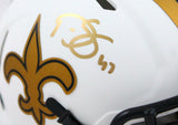 Darren Sproles Autographed New Orleans Saints Lunar Speed Mini Helmet-BAW Holo