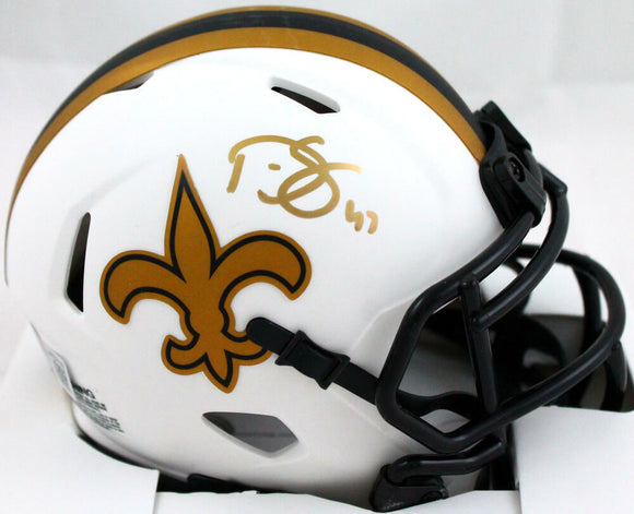 Darren Sproles Autographed New Orleans Saints Lunar Speed Mini Helmet-BAW Holo