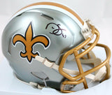 Darren Sproles Autographed New Orleans Saints Flash Speed Mini Helmet-BAW Holo