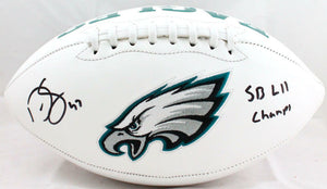 Darren Sproles Autographed Eagles Logo Football w/SB Champs-Beckett W Hologram