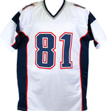 Randy Moss Autographed White Pro Style Jersey-Beckett W Hologram *Silver