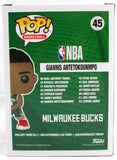 Giannis Antetokounmpo Signed Milwaukee Bucks Funko Pop Figurine #45-BeckettWHolo