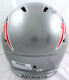 Ty Law Autographed New England Patriots F/S Speed Helmet w/3 Insc.-BeckettW Holo