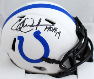 Eric Dickerson Autographed Colts Lunar Speed Mini Helmet W/ HOF-BeckettWHologram