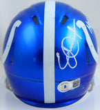 Eric Dickerson Autographed Colts Flash Speed Mini Helmet W/ HOF-BeckettWHologram