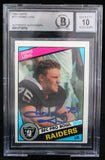 1984 Topps #111 Howie Long Auto Oakland Raiders BAS Autograph 10