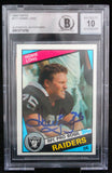 1984 Topps #111 Howie Long RC Oakland Raiders BGS Autograph 10
