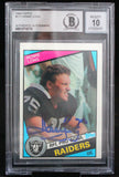 1984 Topps #111 Howie Long Auto Oakland Raiders BAS Autograph 10