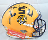 Ja'Marr Chase Autographed LSU Tigers F/S Speed Authentic Helmet- Beckett W Holo