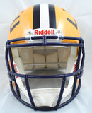 Ja'Marr Chase Autographed LSU Tigers F/S Speed Authentic Helmet- Beckett W Holo