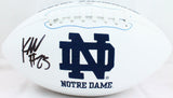 Kyren Williams Autographed Notre Dame Logo Football-Beckett W Hologram *Black