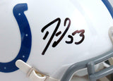 Darius Leonard Autographed Indianapolis Colts Speed Mini Helmet- JSA W *Black