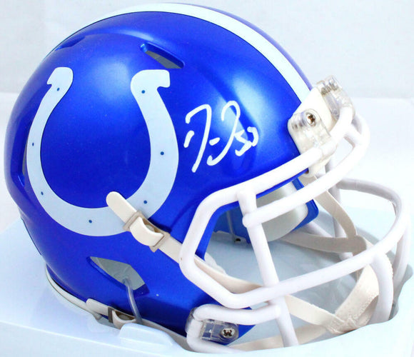 Darius Leonard Autographed Indianapolis Colts Flash Speed Mini Helmet- – The Jersey Source