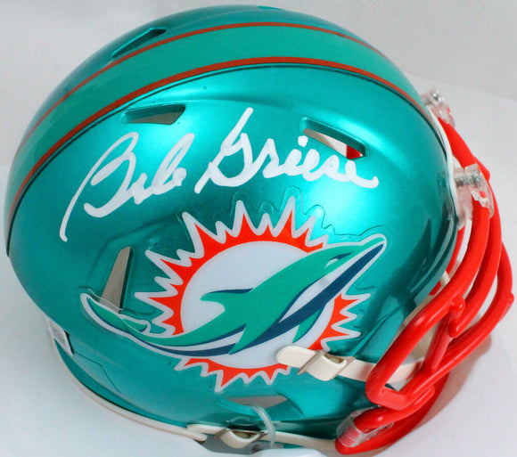 Bob Griese Autographed Miami Dolphins Flash Speed Mini Helmet-Beckett W Hologram