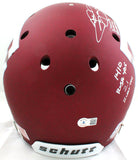 Johnny Manziel Signed Texas A&M Schutt F/S Authentic Helmet W/6 Insc-BAW Holo