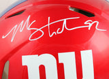 Michael Strahan Autographed NY Giants F/S Flash Speed Authentic Helmet-BAW Holo