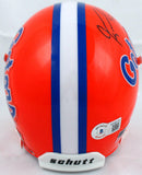 Jevon Kearse Autographed Florida Gators Orange Mini Helmet w/Insc.-BeckettW Holo