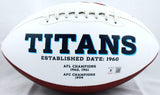 Jevon Kearse Autographed Tenn Titans Logo Football w/ The Freak-BeckettW Holo