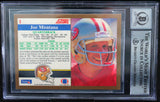 1991 Score #1 Joe Montana Auto San Francisco 49ers BAS Autograph 10