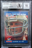 1990 Pro Set #408 Joe Montana Auto San Francisco 49ers BAS Autograph 10