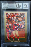 1989-90 All-Sport Superstars #SERIES 1 Joe Montana SF 49ers BAS Autograph 10