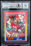 1990 Score #594 Joe Montana Auto San Francisco 49ers BAS Autograph 10