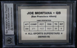 1989-90 All-Sport Superstars #SERIES 3 Joe Montana SF 49ers BAS Autograph 10