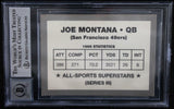 1989-90 All-Sport Superstars #SERIES 3 Joe Montana SF 49ers BAS Autograph 10