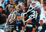 Miles Sanders Autographed Penn State 16x20 HM TD Photo-Beckett W Hologram *White