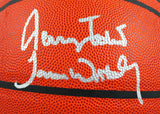 M.Johnson/J.Worthy/J.West Signed Official NBA Wilson Basketball-Beckett W Holo