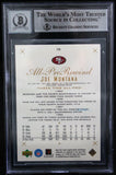 1999 UD Century Legends #118 Joe Montana Auto 49ers BAS Autograph 10