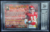 1994 Pinnacle #102 Joe Montana Auto Kansas City Chiefs BAS Autograph 10