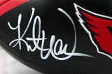 Kurt Warner Autographed Arizona Cardinals Black Logo Football-Beckett W Hologram