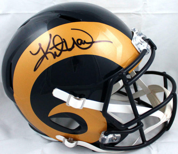 Kurt Warner Signed St. Louis Rams 00-16 Speed F/S Helmet-Beckett W Hologram