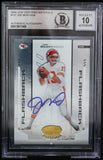 2004 Leaf Certified Materials #137 Joe Montana Auto Chiefs BAS Autograph 10