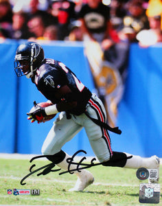 Deion Sanders Signed Atlanta Falcons 8x10 Running HM Photo-Beckett W Hologram