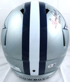 Roger Staubach/Tony Dorsett Signed Cowboys F/S Speed Helmet w/HOF-Beckett W Holo