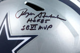 Roger Staubach Autographed Dallas Cowboys F/S Speed Helmet w/SB MVP, HOF-BAW Holo