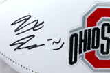 Jaxon Smith-Njigba Autographed Ohio State Buckeyes Logo Football-Beckett Holo