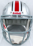 Jaxon Smith-Njigba Autographed Ohio State F/S Speed Helmet-Beckett Hologram