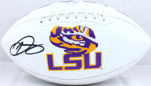 Odell Beckham Jr. Autographed LSU Tigers Logo Football-Beckett W Hologram *Black