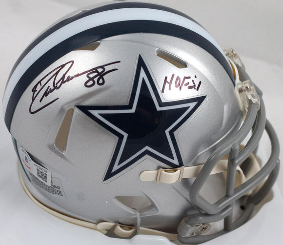 Drew Pearson Autographed Dallas Cowboys Speed Mini Helmet w/HOF-Beckett W Holo