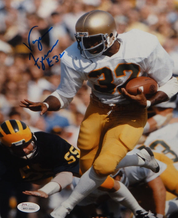 Vagas Ferguson Autographed 8x10 Vertical Running Photo- JSA W Authenticated