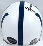 Lenny Moore Autographed Baltimore Colts Mini Helmet W/HOF-Prova *Black