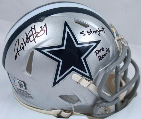 Roy Williams Autographed Dallas Cowboys Speed Mini Helmet w/Insc.-Beckett W Holo