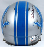 D'Andre Swift Autographed Detroit Lions Speed Mini Helmet-Beckett W Hologram